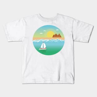 Beach Landscape Kids T-Shirt